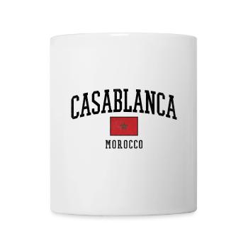 Casablanca Marokko Flaggenmotiv - Tasse - Weiß - Vorne