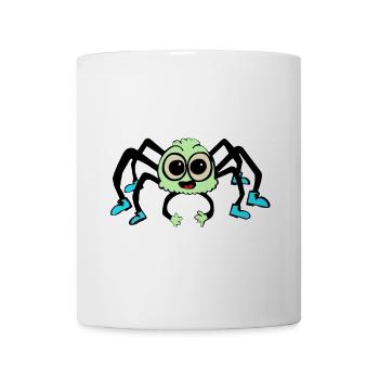 Süße Spinne Cartoon – niedliches Insekt Tiermotiv - Tasse - Weiß - Vorne