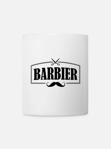 barber barbier shirt - Tasse - Weiß