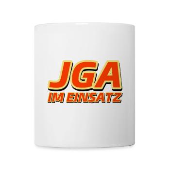 JGA IM EINSATZ - Junggesellenabschied - Tasse - Weiß - Vorne