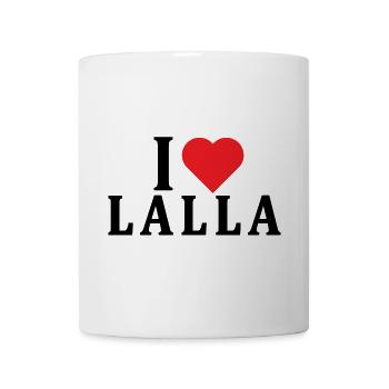t-shirt J’adore Lalla idée cadeau t-shirt - Mug blanc - blanc - Devant