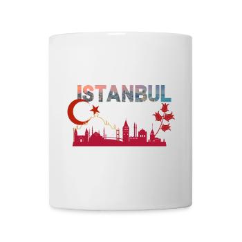 Istanbul Skyline Silhouette - Mug - white - Front