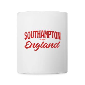 Southampton England Retro Lettering - Mug - white - Front