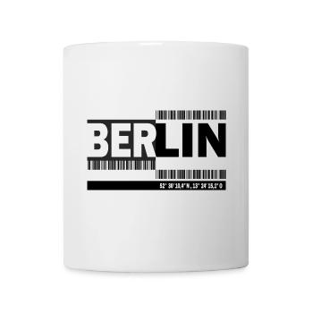 BERLIN - code-barres - Mug blanc - blanc - Devant