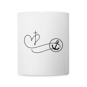 Glaube liebe Hoffnung- anpassbar - Tasse - Weiß - Vorne