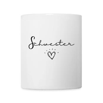 schwester - Tasse - Weiß - Vorne
