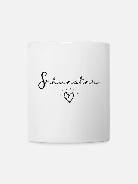 schwester - Tasse - Weiß
