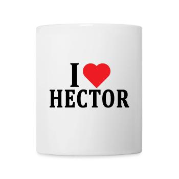 nom du t-shirt J’adore Hector idée cadeau t-shirt - Mug blanc - blanc - Devant