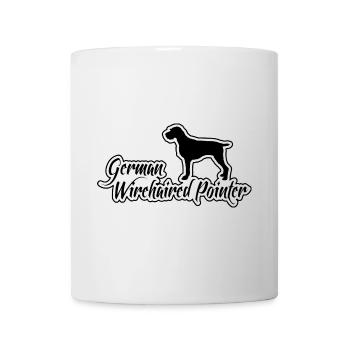 German Wirehaired Pointer Jagdhund Wilsigns Hunde - Tasse - Weiß - Vorne