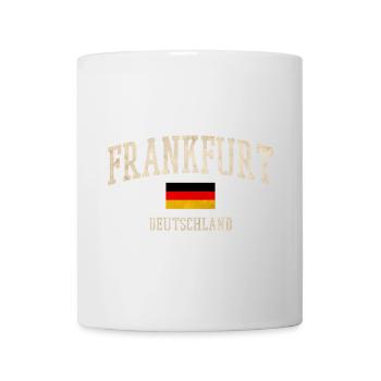 Frankfurt Germany Vintage Flag Tee - Mug - white - Front