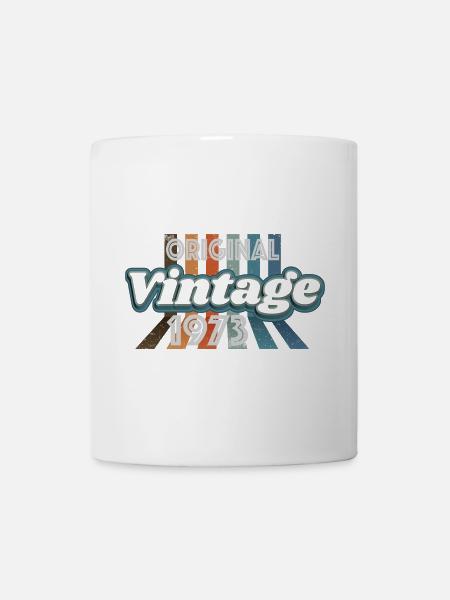 original Vintage 1973 Überraschungsparty bday - Tasse - Weiß