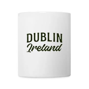 Dublin Irland Script Typografie - Tasse - Weiß - Vorne