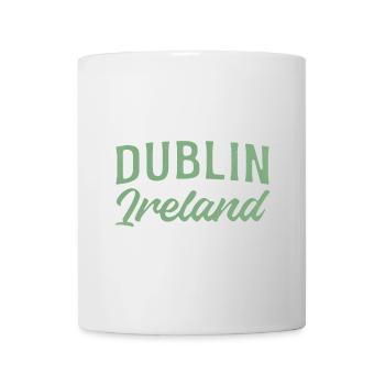 Dublin Ireland Vintage Font - Mug - white - Front