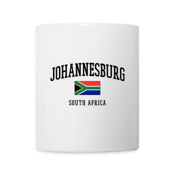 Johannesburg Flagge Südafrika Städte Design - Tasse - Weiß - Vorne