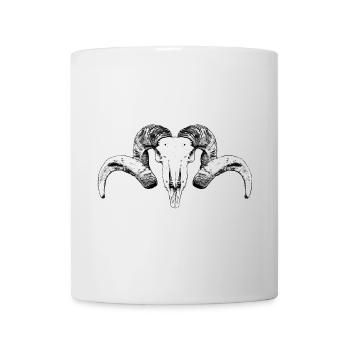 croquis de chèvre - Mug blanc - blanc - Devant