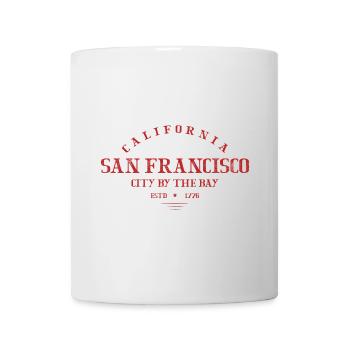 San Francisco Bay City Vintage Druck - Tasse - Weiß - Vorne