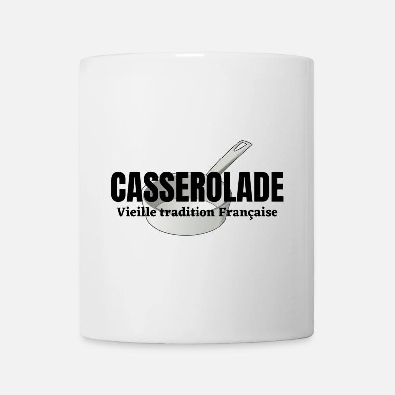 casserole, casserolade, réforme des retraites - Mug blanc - blanc