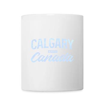 Calgary Alberta Canada – Retro City Design - Mug - white - Front