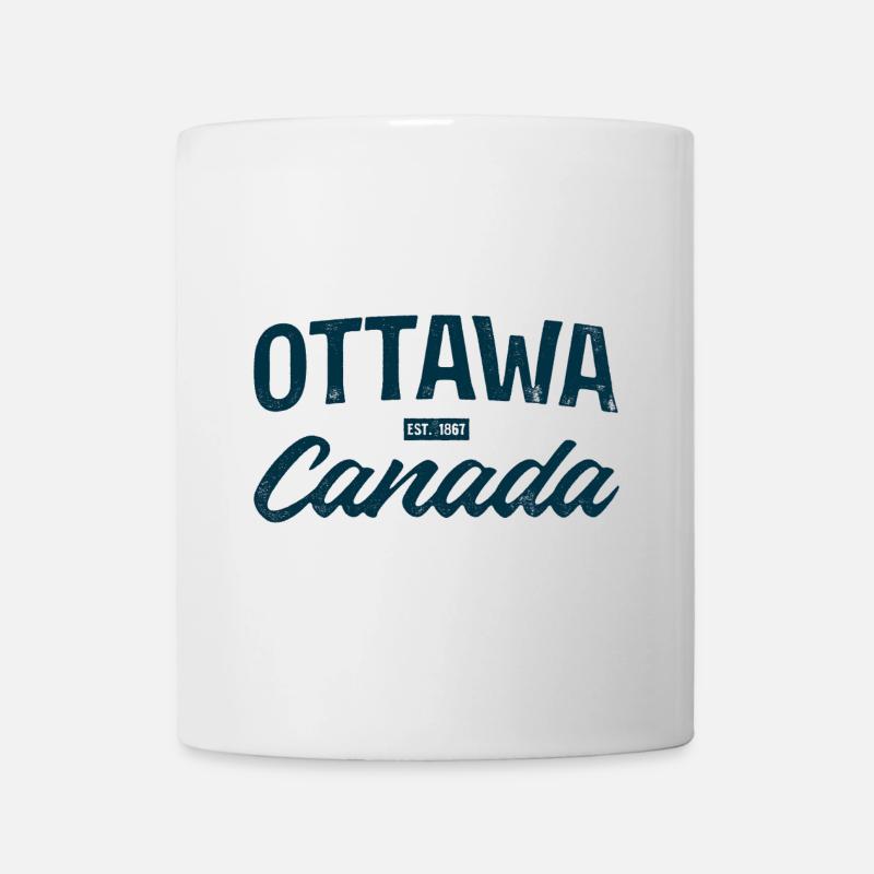 Ottawa Canada Est1867 Vintage - Mug blanc - blanc