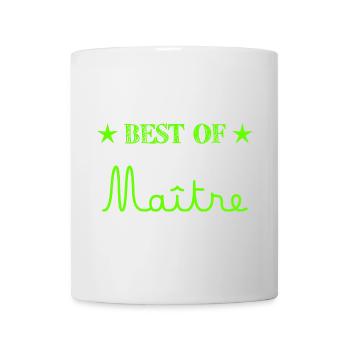 MAÎTRE. MERCI. MERCI MAÎTRE. CADEAU MAÎTRE. ECOLE - Mug blanc - blanc - Devant