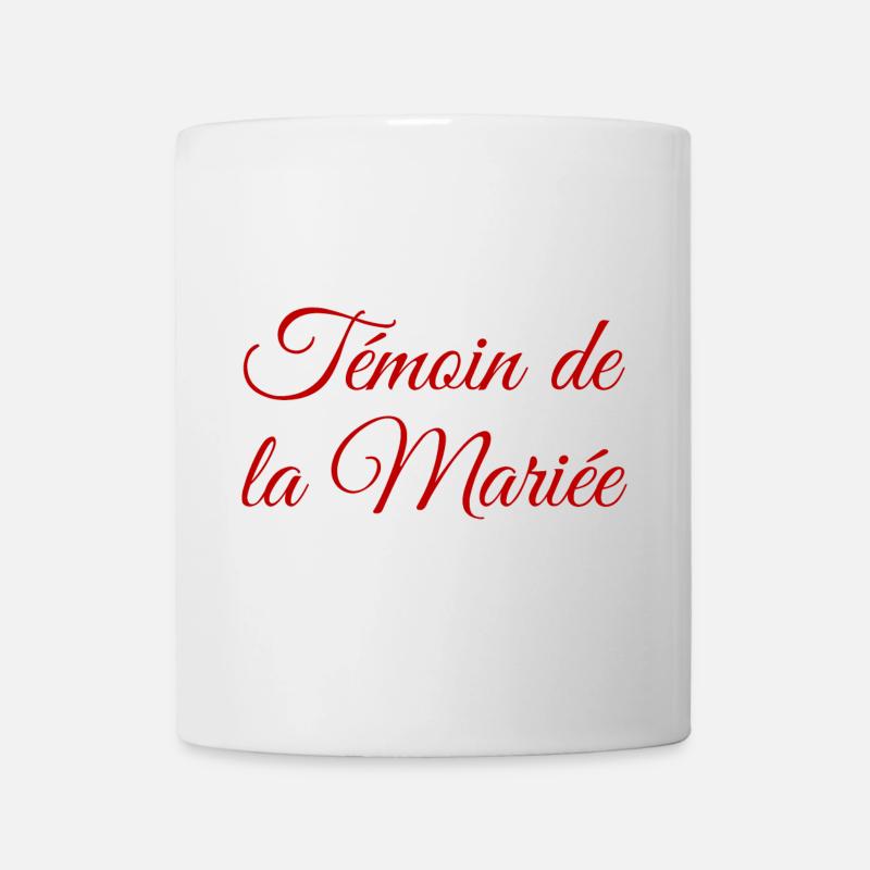 EVJF Témoin mariée. Enterrement vie célibataire - Mug blanc - blanc