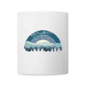 Blue Arc Forest Landscape - Mug - white - Front