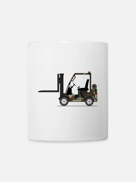 Stapler Armee Farbe - Tasse - Weiß