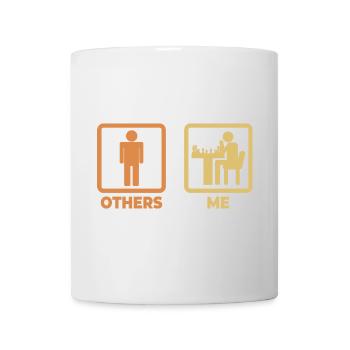 Me as a chess player - Mug - white - Front
