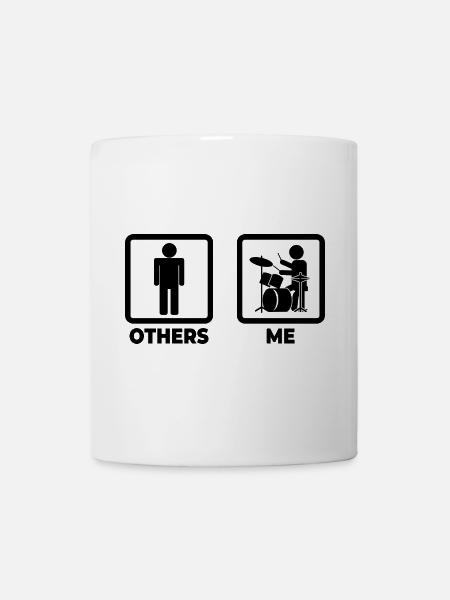 Witziger Drummer - Tasse - Weiß