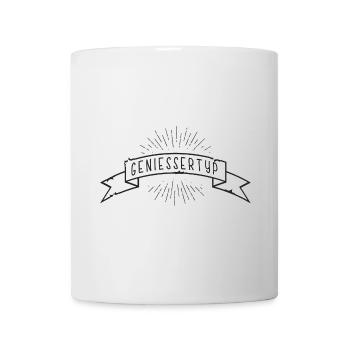 GENIESSERTYP Banderole - Tasse - Weiß - Vorne