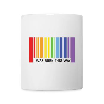Mois de la fierté LGBT - Je suis né de cette façon - Mug blanc - blanc - Devant