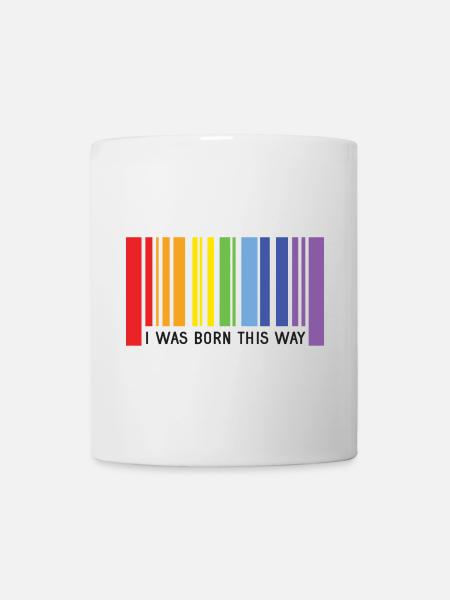 Pride Month LGBT - Ich wurde so geboren - Tasse - Weiß