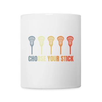 Funny lacrosse slogan - Mug - white - Front