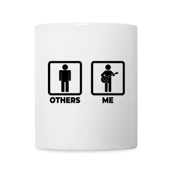 Funny banjo player - Mug - white - Front