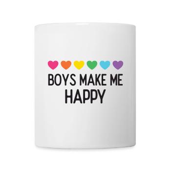 Pride Month LGBTQ - Boys Make Me Happy - Mug - white - Front