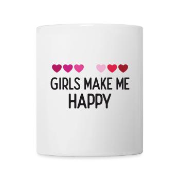 Pride Month LGBTQ - Girls Make Me Happy - Mug - white - Front