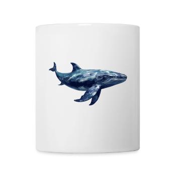 Pottwal Polygon Design - Tasse - Weiß - Vorne