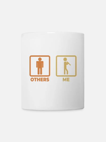 Lustiger Klarinettist - Tasse - Weiß