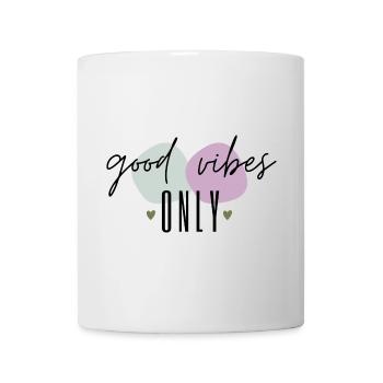 Gute Vibes Pastell Collage - Mug blanc - blanc - Devant