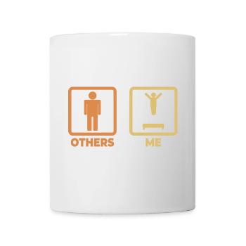 Trampolin Strichmännchen - Tasse - Weiß - Vorne