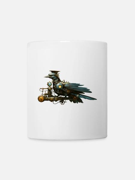 Oiseau Steampunk - Mug blanc - blanc