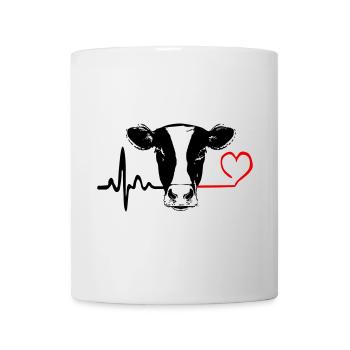 Battement de cœur de l’amour de vache - Mug blanc - blanc - Devant