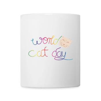 Faute de frappe pour tous les amoureux des chats pour le Cat Day - Mug blanc - blanc - Devant