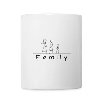 Stick figure family - Mug - white - Front