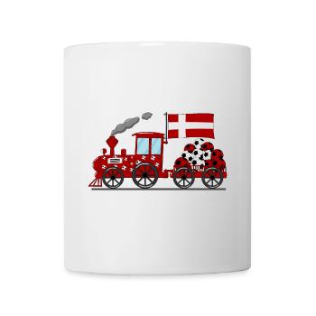 Denmark Flag Football Railway - Mug - white - Front