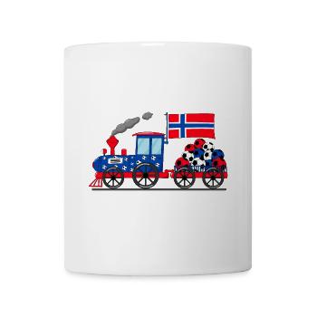 Norway Flag Football Railway - Mug - white - Front