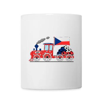 Tschechien Flagge Fußball Eisenbahn - Tasse - Weiß - Vorne