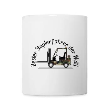 Staplerfahrer Armee bester Staplerfahrer der Welt - Tasse - Weiß - Vorne