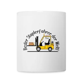 Staplerfahrer Bier Wurst beste Staplerfahrer - Tasse - Weiß - Vorne