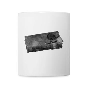 Bücher design, Schwarz-weiß, Ratte, vergänglichkei - Tasse - Weiß - Vorne
